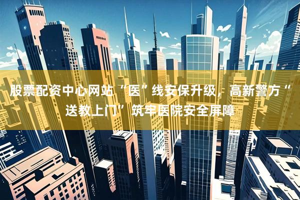 股票配资中心网站 “医”线安保升级，高新警方“送教上门” 筑牢医院安全屏障